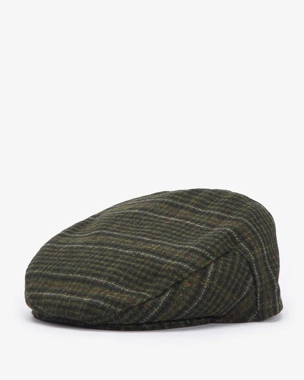Olive Check Wilkin Flat Cap