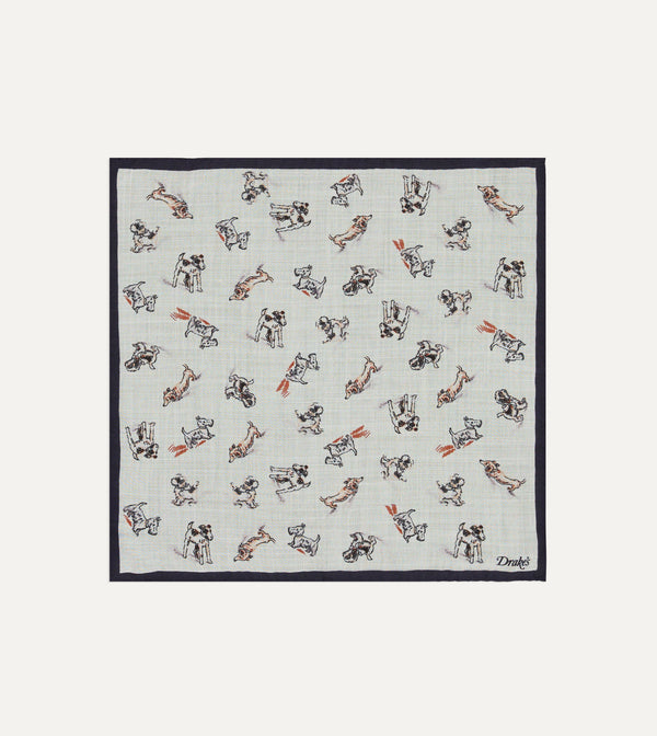 Ecru Dogs Motif PS