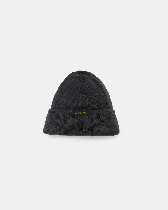 Dehen Charcoal Wool Knit Watch Cap