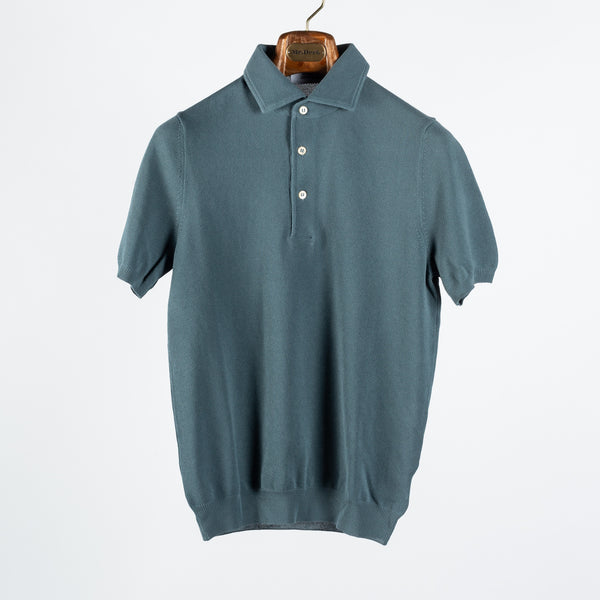 Green Textured Polo