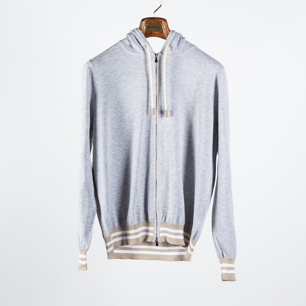 Grey Spring Zip Up Hoodie