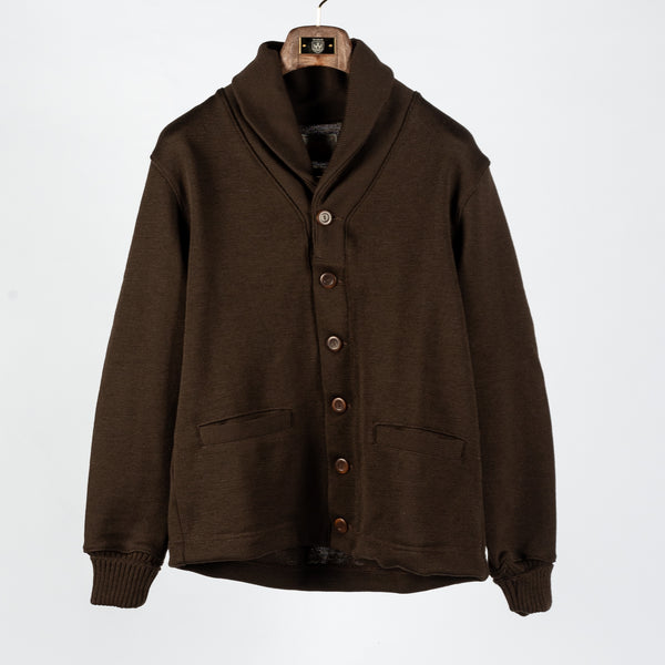 Brown Shawl Sweater Coat