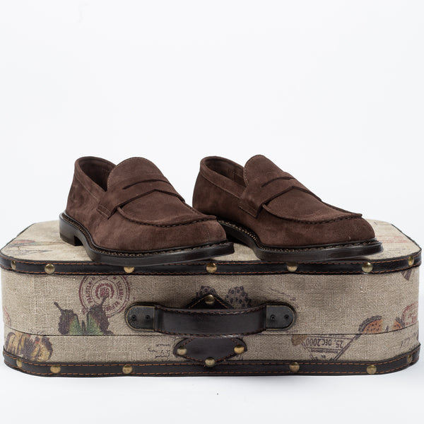 Brown Unlined Suede Loafers