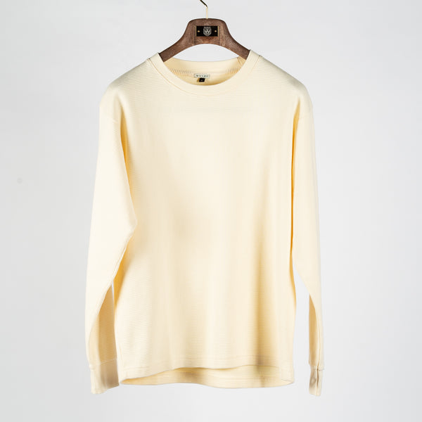 Cream Cotton Longsleeve Thermal