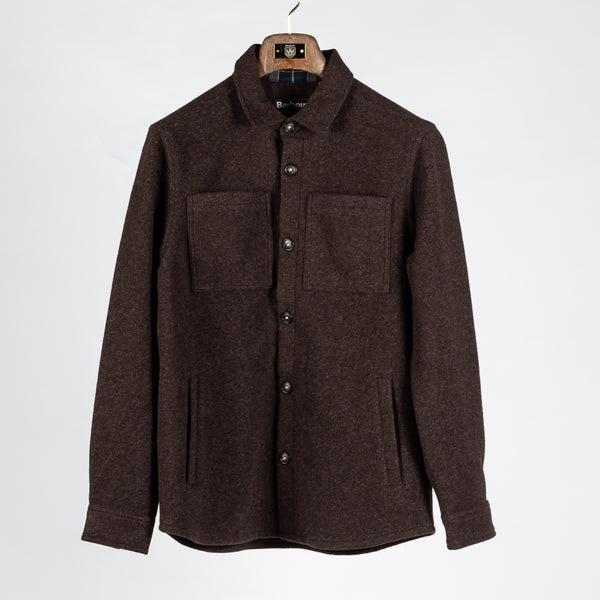 Textured Brown Marlow Tailored Overshirt