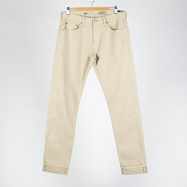Tellis Selvage Marble Tan Denim