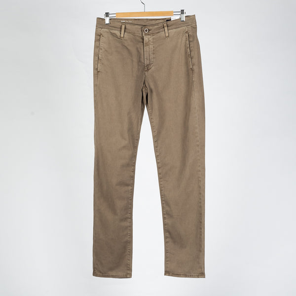 Kullen Sulfur Industrial Taupe Slim Trouser