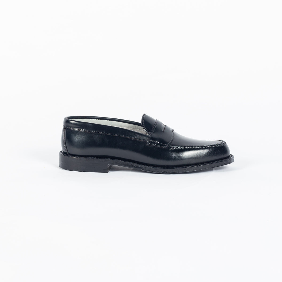 Alden 987 Leisure Handsewn Penny Loafer LHS (Black Shell Cordovan