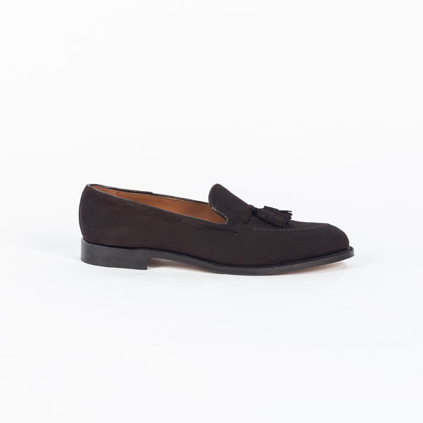 666 Tassel Loafer (Mocha Kid Suede)