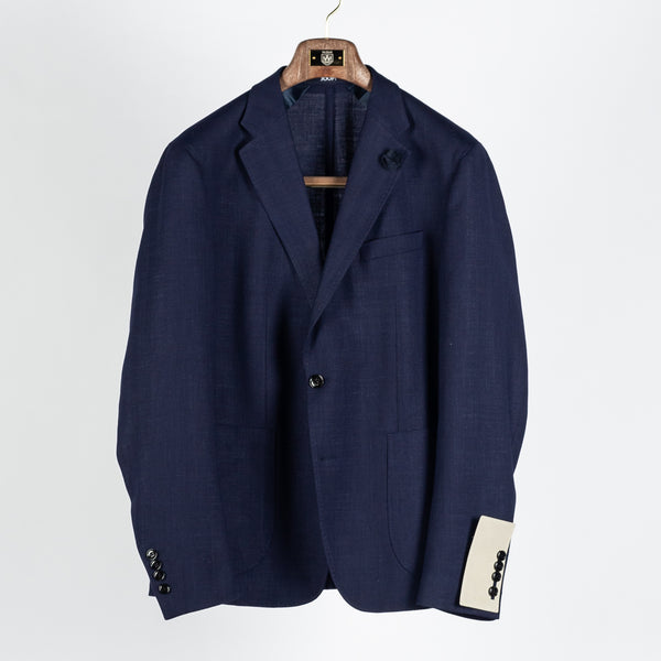 Navy Herringbone Hoverest Blazer