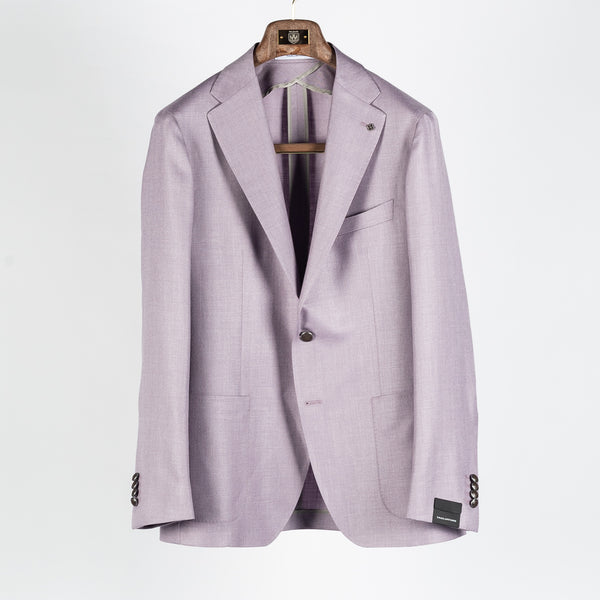 Lavender Wool-Silk Blazer