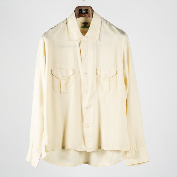 Wythe Buttermilk Tencel Camp Collar Patio Shirt