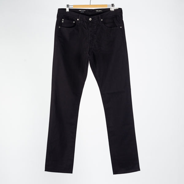 Everett Sueded Stretch Sateen Super Black Denim