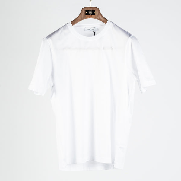 White Cotton Filo di Scozia T-Shirt