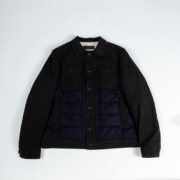 Black & Navy Button Up Jacket