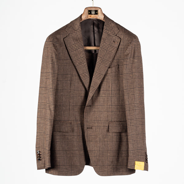 Brown Exclusive Wool-Linen Vesuvio Sport Coat
