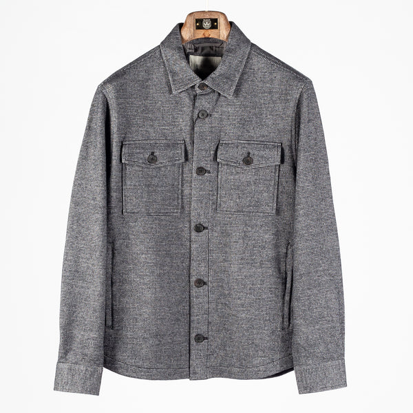 Charcoal Houndstooth Shacket