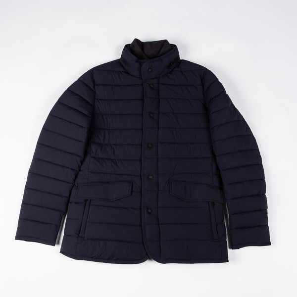 Navy Quilted Coat