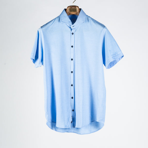 Light Blue Short Sleeve Button Up
