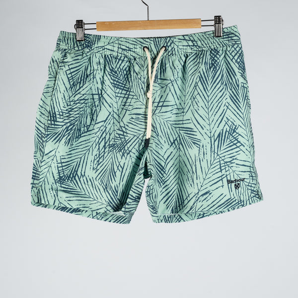 Green Floral Falmouth Swim Trunks