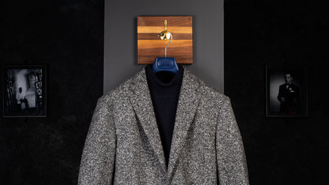 Tweed Blazer and Turtle neck