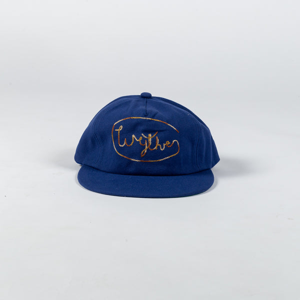 Blue Chainstitched Canvas Ranch Hat