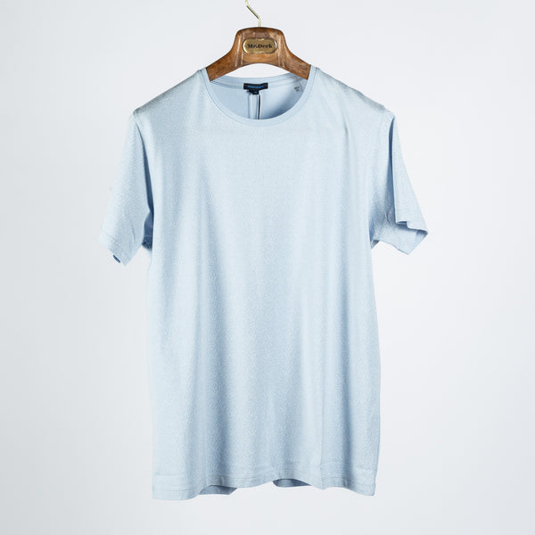 Sky Blue Stretch Printed T-Shirt