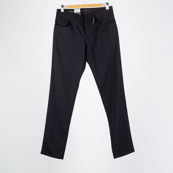Textured Navy 1434 Pipe Ceramica Trousers