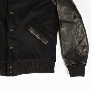 Dehen 1920 Black Varsity Jacket 2