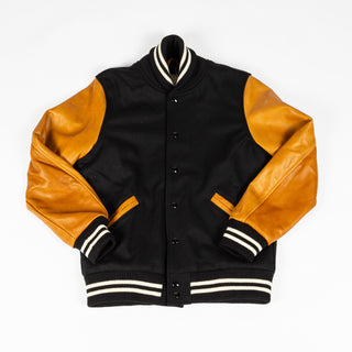 Dehen 1920 Black & Rust Varsity Jacket 1