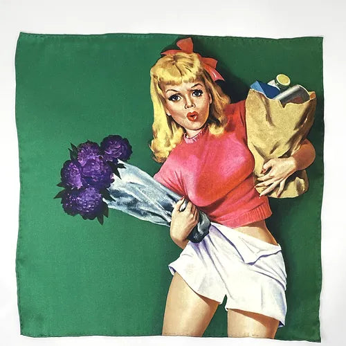 Assorted Pin-Up Girl Pocket Square