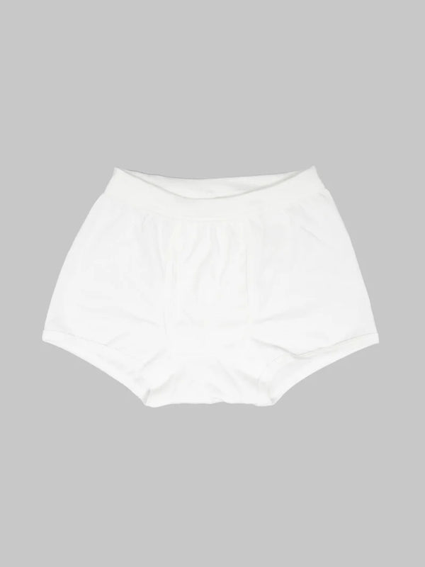 White 254 Loopwheeled Boxer Brief