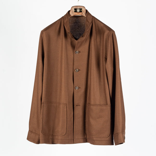 Brown Super 100's G-KLEIN Sport Coat