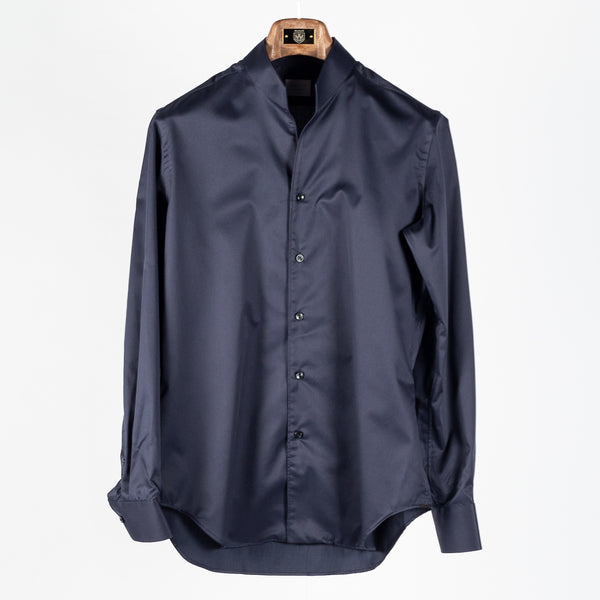 Navy 11805 One-Piece Mandarin Travel Shirt