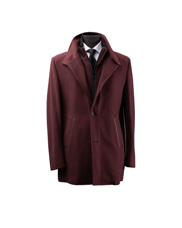 Burgundy Bib Coat