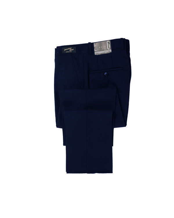 Blue Wool Dress Pant