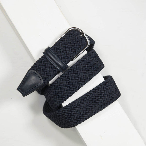 Navy Nylon Woven Belt