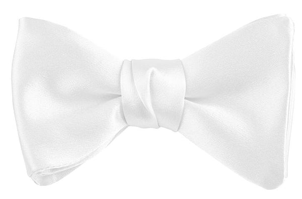 Solid Silk Pre-Tied Bow Tie