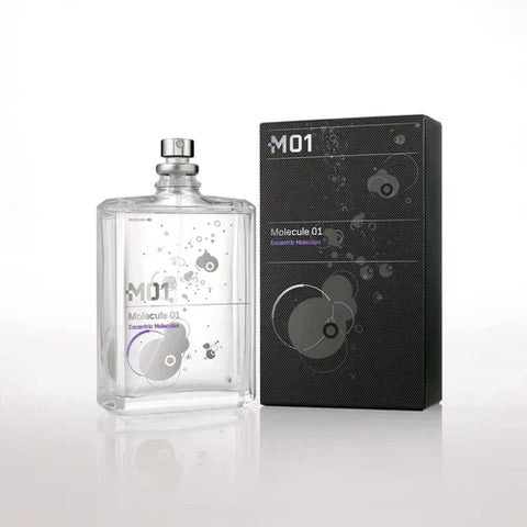 Escentric Molecules Molecule 01 bottle and carton