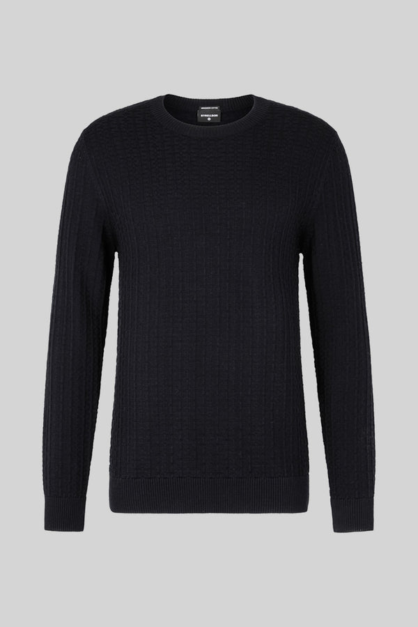 Navy Adrian Knit Sweater