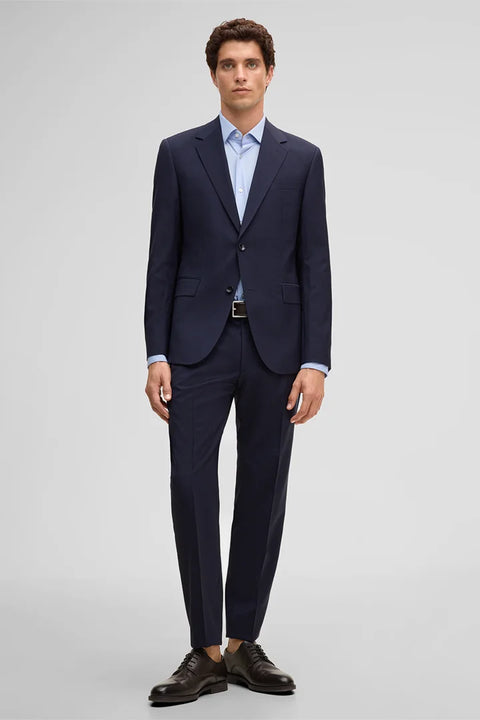 Strellson Textured Navy Aidan-Melwin Suit - Wool, Polyester, Viscose, Slim Fit - Alternate View