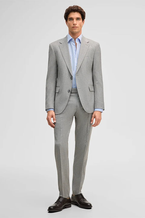 Strellson Textured Grey Aidan-Melwin Suit - Wool, Polyester, Viscose, Slim Fit - Alternate View