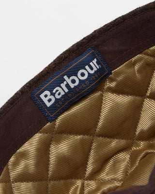 Barbour Brown Deveron Tweed Flat Cap - Wool, Tweed, Polyester, Satin, Made In England - View 6