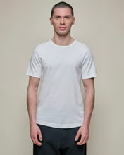 Merz b. Schwanen White 1950s Loopwheeled Lightweight T-Shirt - Ink, Cotton, Jersey, Knit, Made In Germany - Alternate View