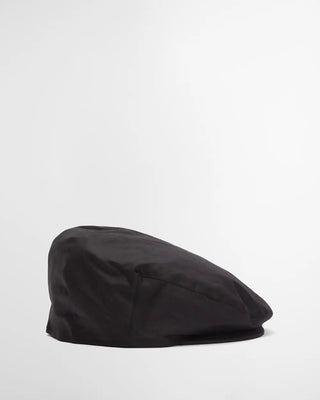 Barbour Black Cheviot Waxed Flat Cap - Wool, Cotton, Polyester, Tartan, Made In England - Alternate View