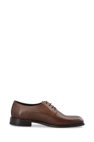 Bianco Dark Brown Leather Derby Dress Shoes 2