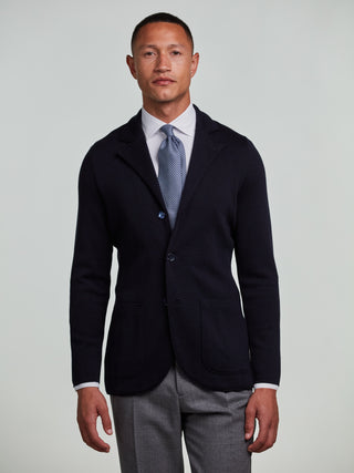 Stenstroms White Jersey Stretch Shirt styled - dress shirt weight with jersey stretch