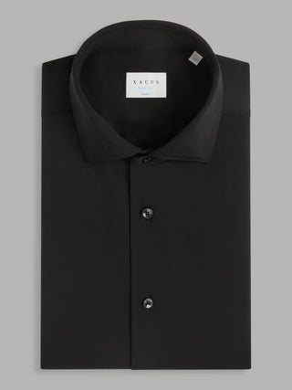 Black Xacus 11460 Small Cutaway Twill Dress Shirt - view 1