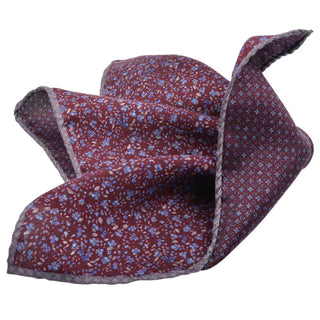 Assorted Dion SS25 Silk Reversible Pocket Squares - Silk, Italian, Made In Canada - Back View