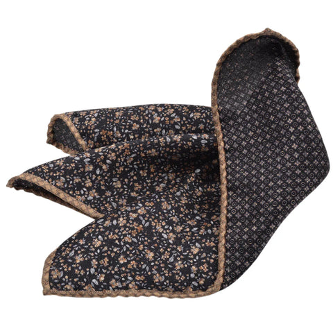 Dion Assorted Dion SS25 Silk Reversible Pocket Squares 6